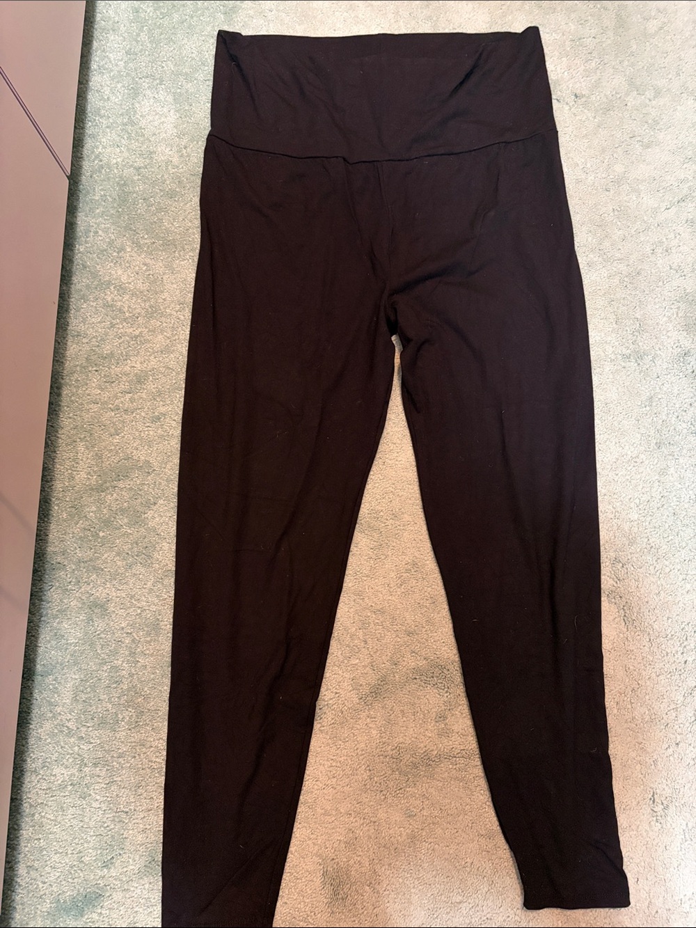 Hatch Black High-Waist Maternity Leggings